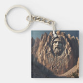 Porte-clés Statue majestueuse de Jésus : Le Seigneur est mon (Devant)