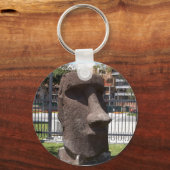 Porte-clés Statue Moai Au Musée D'Histoire Naturelle La (Recto)