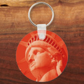 Porte-clés Statue rouge de la Liberté (Recto)