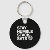 Porte-clés Stay Humble Stack Sats (Recto)