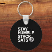 Porte-clés Stay Humble Stack Sats (Recto)