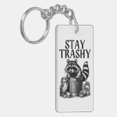 Porte-clés Stay Trashy Raccoon (Devant gauche)