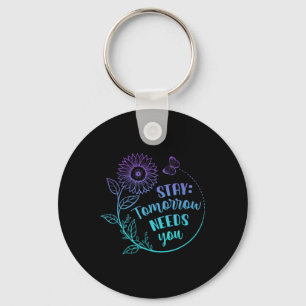 Porte-clés Stay Your Stories Is Not over Suicide Prevention A