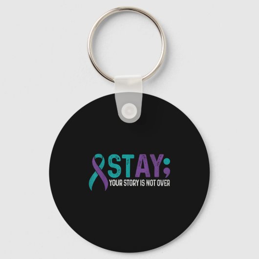 Porte-clés Stay Your Story Is Not Over Suicide Prevention Awa (Recto)