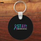 Porte-clés Stay Your Story Is Not Over Suicide Prevention Awa (Recto)