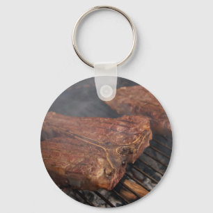 Porte-clés Steaks Grillant Barbecue Grillades Viande