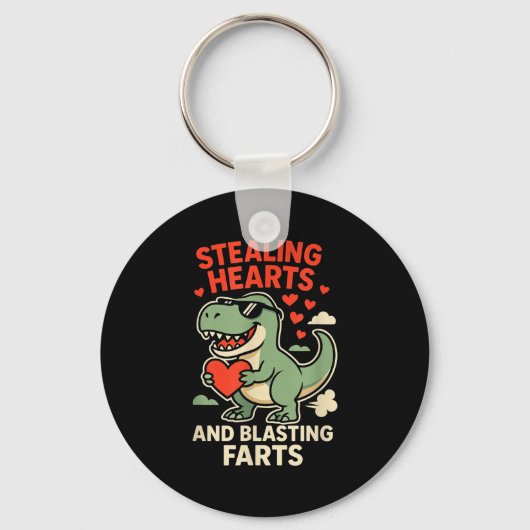 Porte-clés Stealing Hearts And Blasting Farts Trex Childrens (Recto)