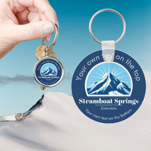 Porte-clés Steamboat Springs Colorado ski resort cadeau