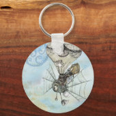 Porte-clés steampunk balloon (Recto)