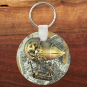 Porte-clés Steampunk Dirigible Air Tour Porte - clé (Recto)