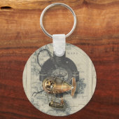 Porte-clés Steampunk Dirigible Balloon (Recto)