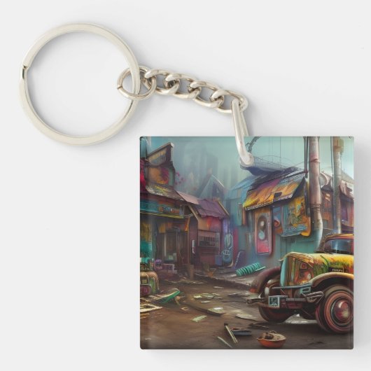 Porte-clés Steampunk Junk Yard (Devant)