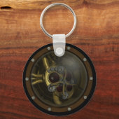 Porte-clés Steampunk Mécanique Coeur Keychain (Recto)