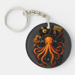 Porte-clés "Steampunk Porte - clé Octopus - Kra Nautique Vint