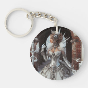 Porte-clés Steampunk Victorian Industrial Winter Ice Queen