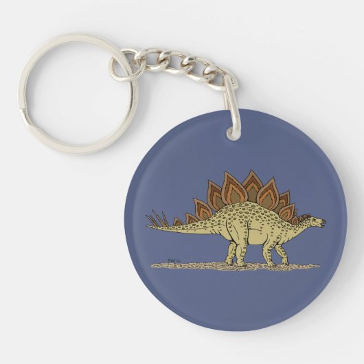 Porte-clés Stégosaure dinosaure jurassique (Devant)