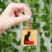 Porte-clés Steinlen Chat Noir Classique Art Français (main)