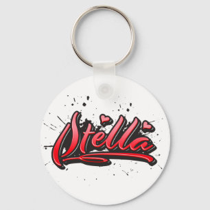 Porte-clés Stella red Heart Graffiti Schlüsselanhänger