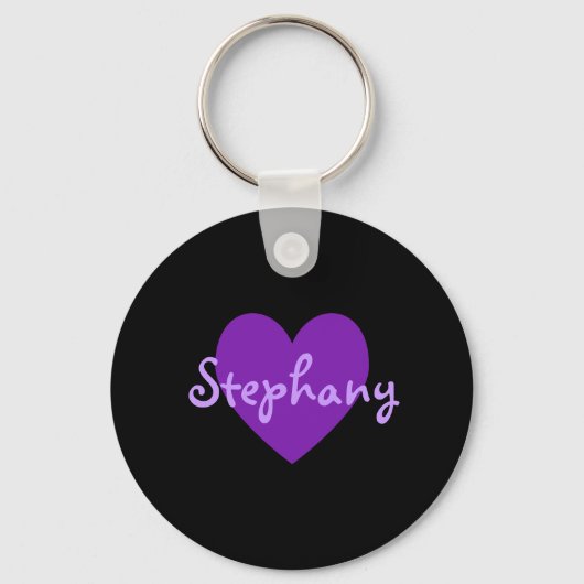 Porte-clés Stephany en violet (Recto)
