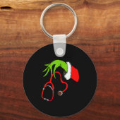 Porte-clés Stethoscope Santa Funny Christmas Xmas Nurse Nursi (Recto)