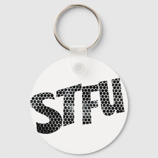 Porte-clés STFU key ring ( Black & White ) (Recto)