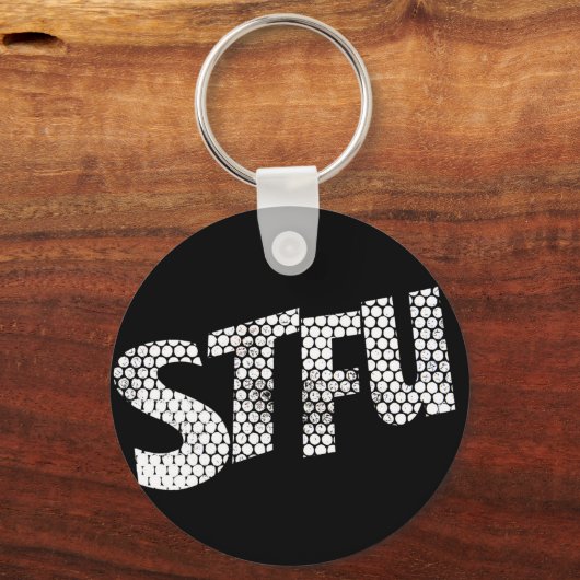 Porte-clés STFU key ring ( Black & White ) (Verso)
