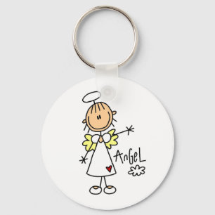Porte-clés Stick Figure Angel T-shirts et cadeaux