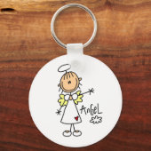 Porte-clés Stick Figure Angel T-shirts et cadeaux (Recto)