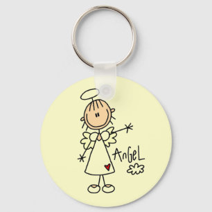 Porte-clés Stick Figure Angel T-shirts et cadeaux