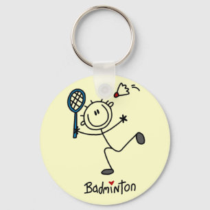 Porte-clés Stick Figure Badminton T-shirts et cadeaux