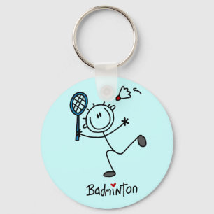 Porte-clés Stick Figure Badminton T-shirts et cadeaux