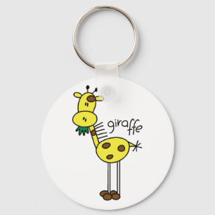 Porte-clés Stick Figure Giraffe T-shirts et cadeaux