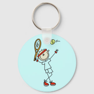 Porte-clés Stick Figure Mens Porte - clé de tennis