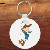 Porte-clés Stick Figure Mountain Escalade Tshirts et cadeaux (Recto)