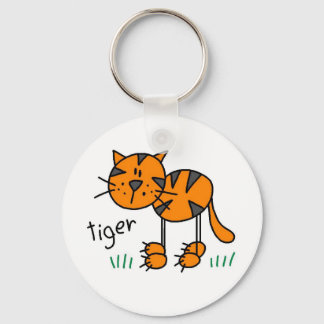 Porte-clés Stick Figure Tiger T-shirts et cadeaux