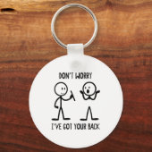 Porte-clés Stick Figures Funny Back Graphic Novelty Sarcastic (Recto)
