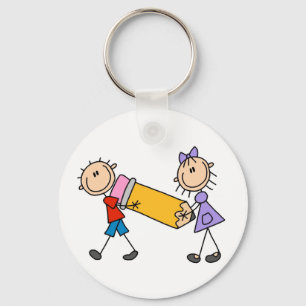 Porte-clés Stick Kids With Pencil