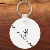 Porte-clés Stick man monter l'escalier porte - clé (Recto)
