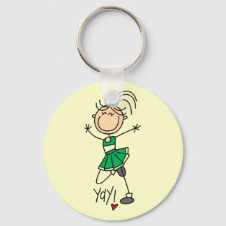 Porte-clés Stick vert Figure t-shirts et cadeaux de Pom-pom g