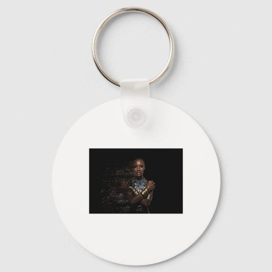 Porte-clés Sticker à dispersion de la reine noire (Recto)