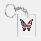 Porte-clés Sticker à drapeau à queue noire américain (Devant gauche)