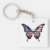 Porte-clés Sticker à drapeau à queue noire américain (Devant)