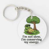 Porte-clés Sticker à tortue cool (Devant)