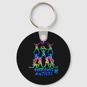 Porte-clés Sticker Artistique Cheerleader