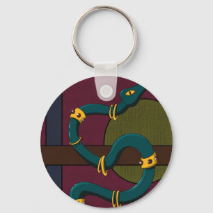 Porte-clés Sticker Carré Snake