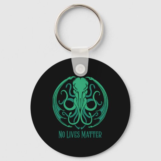 Porte-clés Sticker Cthulhu No Lives (Recto)