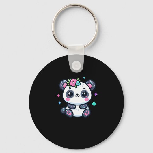 Porte-clés Sticker Cute Panda (Recto)