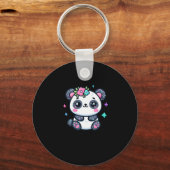 Porte-clés Sticker Cute Panda (Recto)