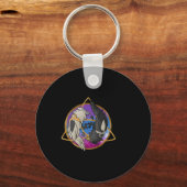 Porte-clés Sticker de conception Astral d'Odin (Recto)