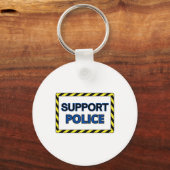 Porte-clés Sticker de police de support2 (Recto)